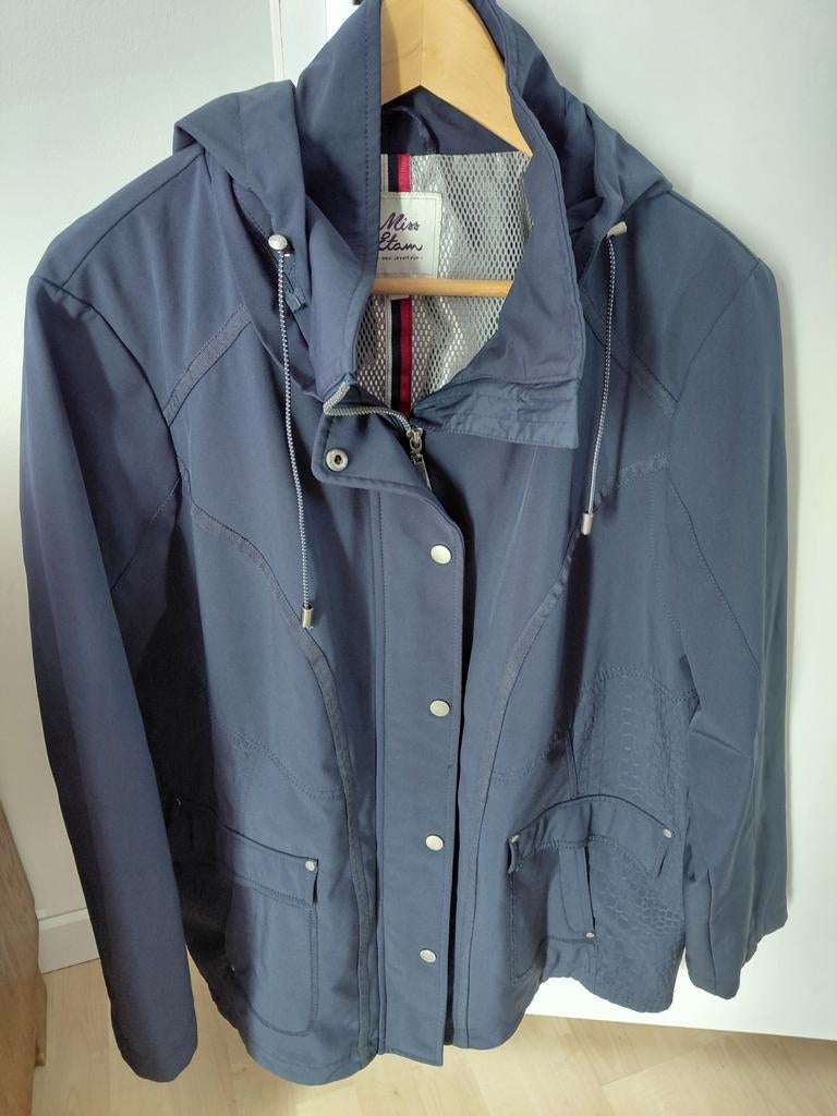 Donkerblauwe softshell jas maat 48 Miss Etam, Blauw, Ophalen of Verzenden, Jas of Mantel, Miss Etam
