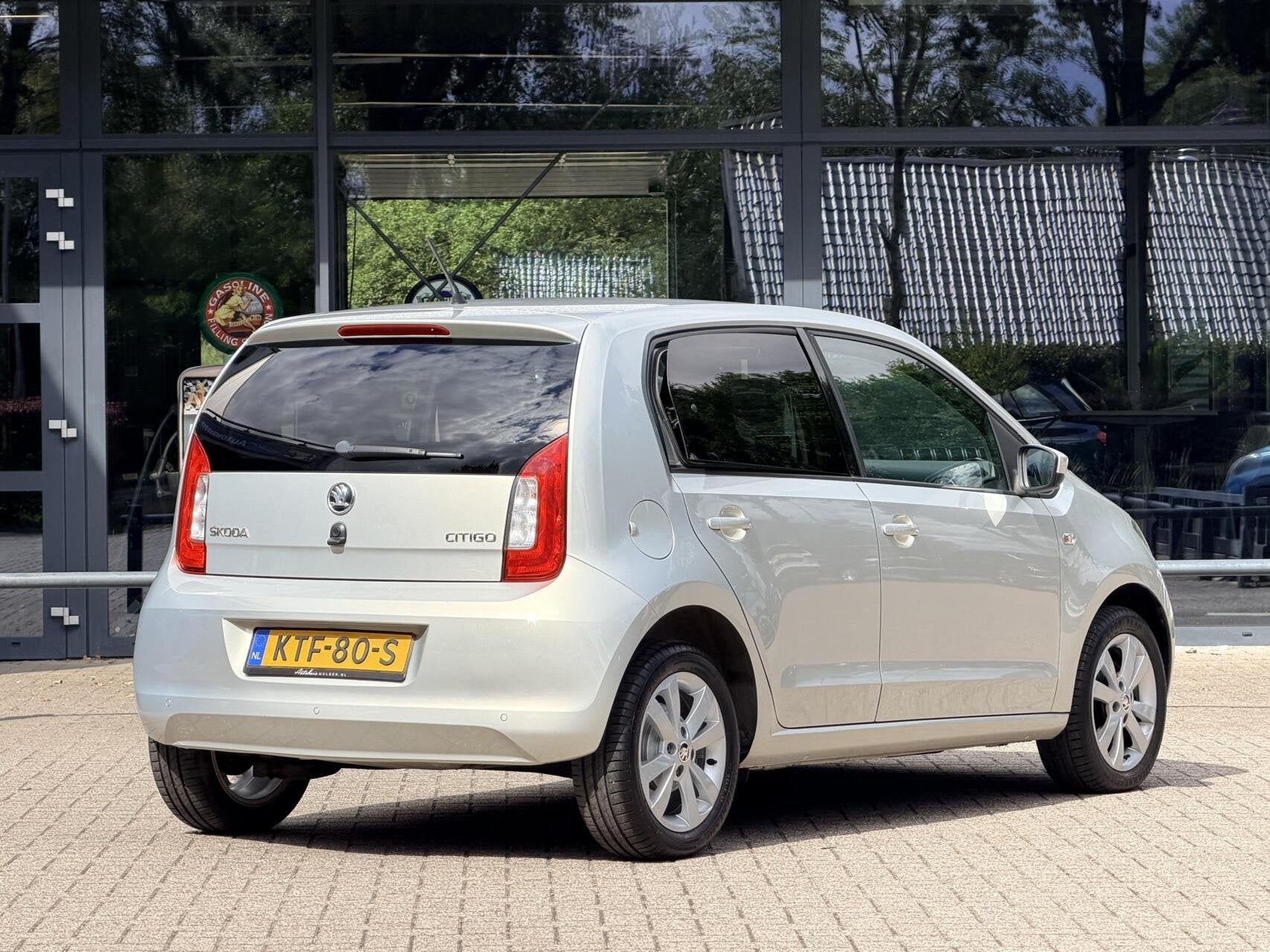 Skoda Citigo 1.0 Elegance | Automaat | Cruise | Stoelverwarm, Auto's, Skoda, Stof, Gebruikt, Zwart, Electronic Stability Program (ESP)