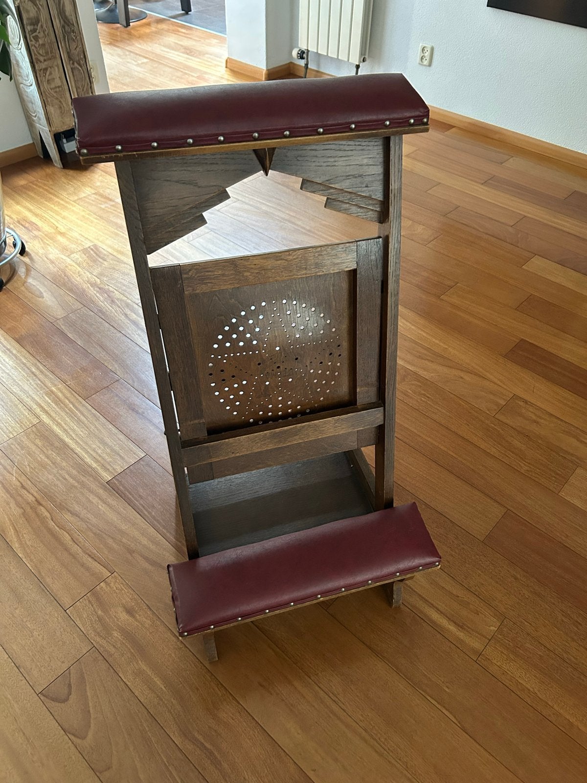 Prachtige vintage antieke bidstoel/knielbank, Antiek en Kunst, Ophalen of Verzenden