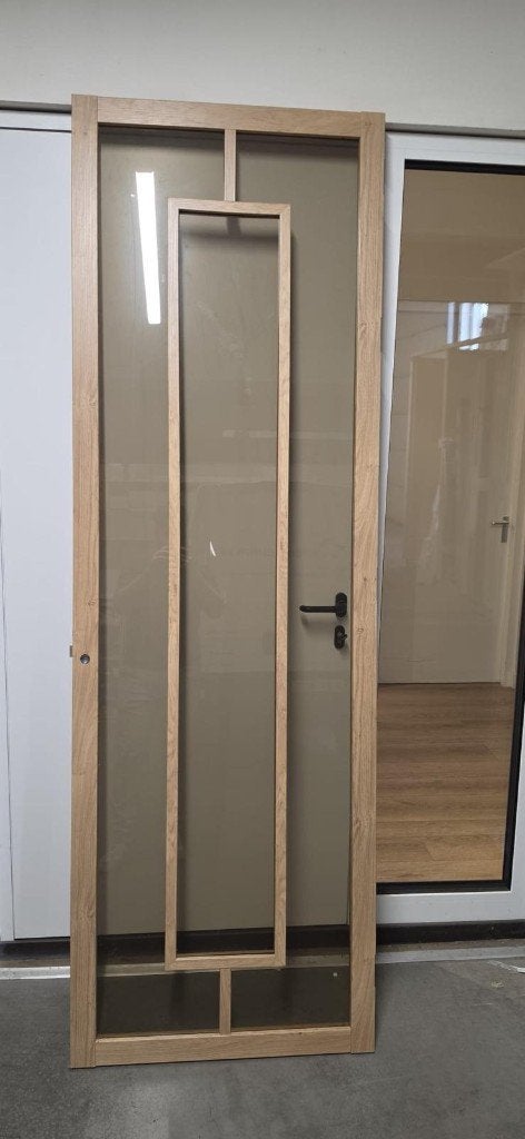 Svedex NDB908 licht eiken 79.5 x 246.0 Stomp rechts, Doe-het-zelf en Verbouw, 80 tot 100 cm, 215 cm of meer, Binnendeur, Nieuw