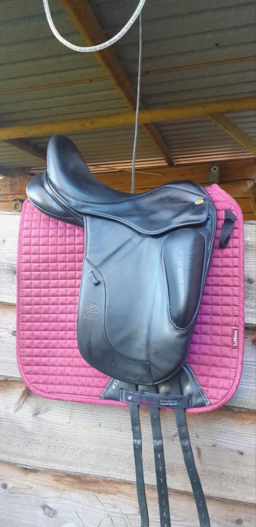 Zwart Fairfax dressuur 17" monoblad, Ophalen, Zo goed als nieuw, Dressuur