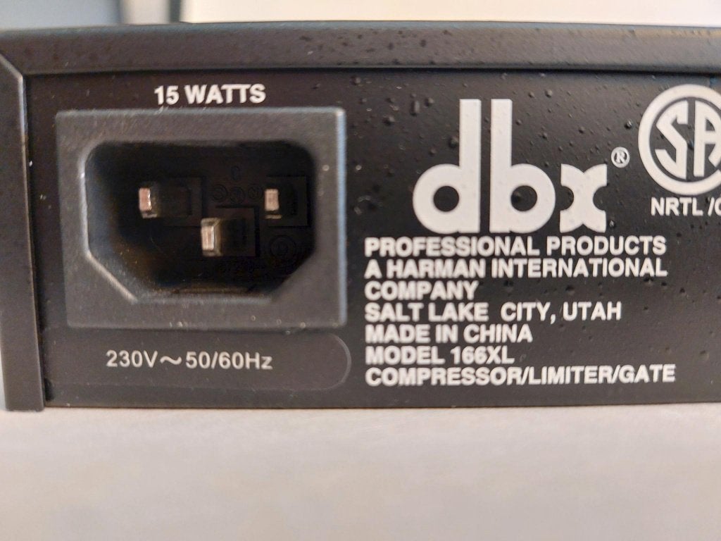 DBX 166XL Stereo Compressor/Limiter/Gate, Muziek en Instrumenten, Ophalen, Gebruikt, Volume