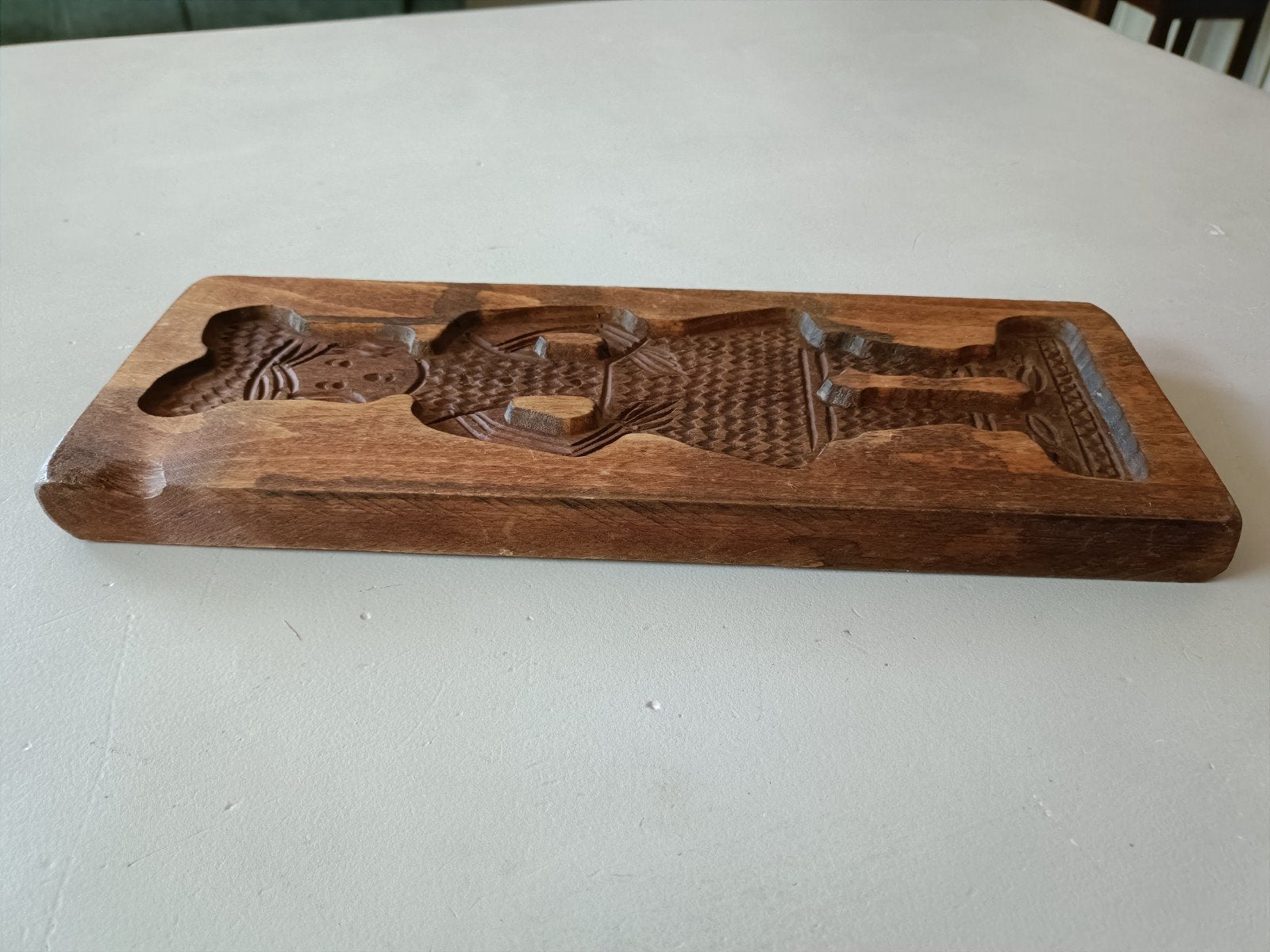 Speculaasplank met grote pop.
Er is er ook een van een vrouw, Ophalen of Verzenden