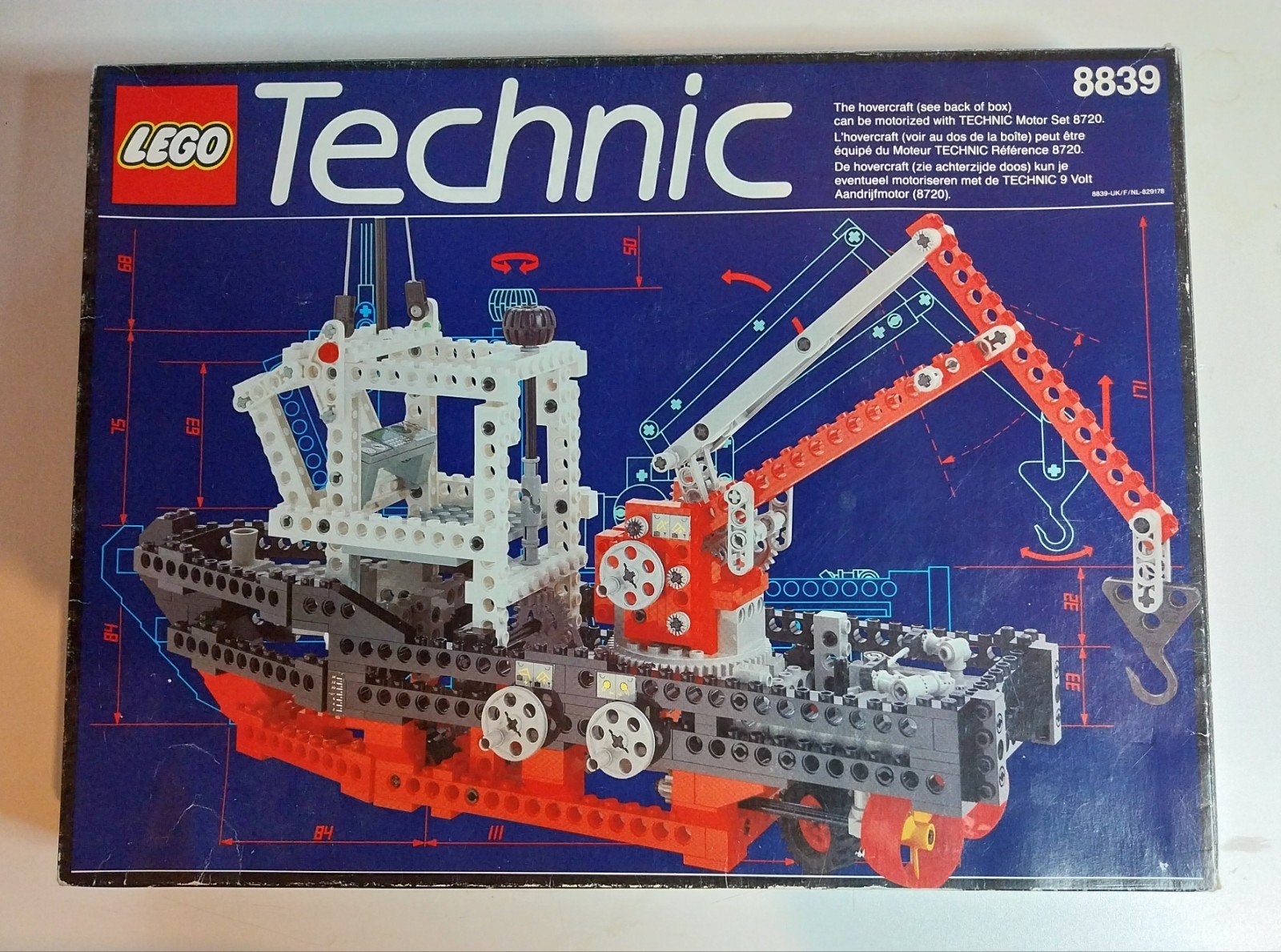 Lego Technic 8839 Supply Ship met doos en instructieboekje, Gebruikt, Lego, Ophalen of Verzenden, Inclusief instructies