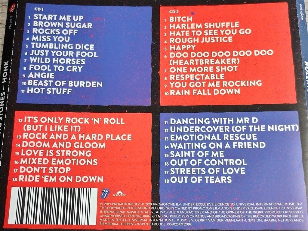 Rolling Stones - Honk [2 CD Deluxe Edition 2019], Ophalen of Verzenden, Zo goed als nieuw, Poprock