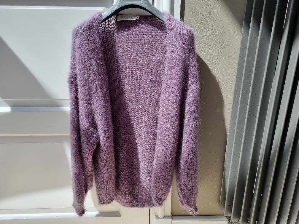 Nieuw 130,- Plein Publique La Cherie mohair vest paars S-36, Paars, Plein Publique, Ophalen of Verzenden, Zo goed als nieuw