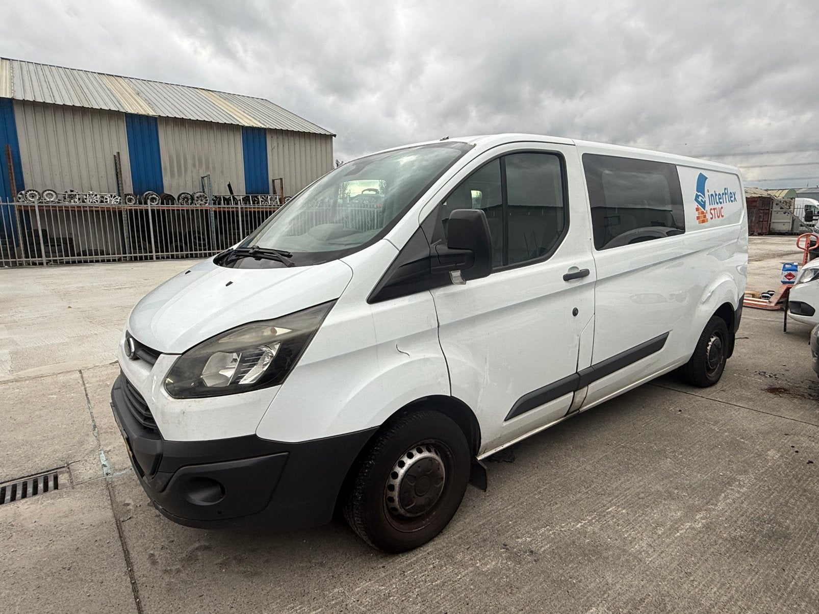 Ford Transit Custom DUBBELCABINE 2.2 Tdci 100PK L2h1 2015, Auto's, Voorwielaandrijving, Euro 5, 4 cilinders, 100 pk