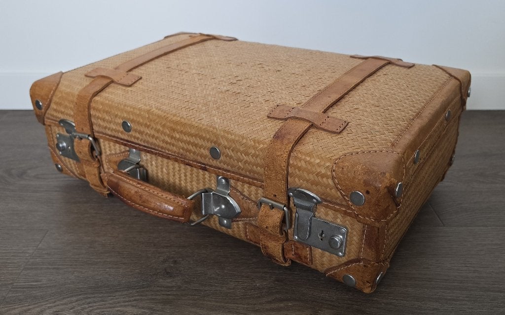LEUKE VINTAGE "GIOVANNI" KOFFER, Antiek en Kunst, Ophalen of Verzenden