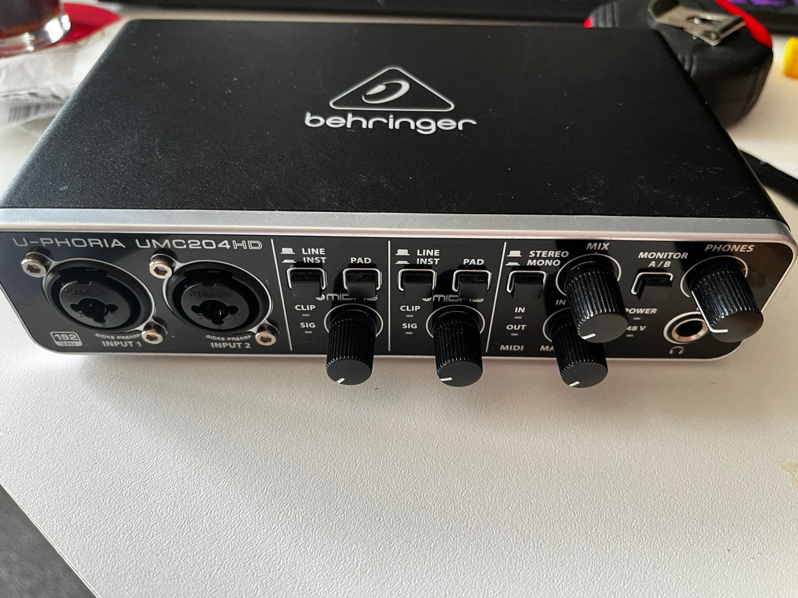 Behringer u-phoria UMC 204hd, Verzenden, Zo goed als nieuw