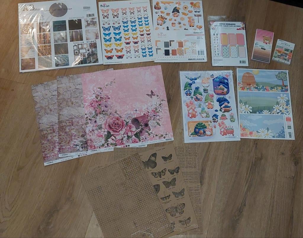 Klein pakketje design papier/collage vellen, Ophalen of Verzenden, Nieuw