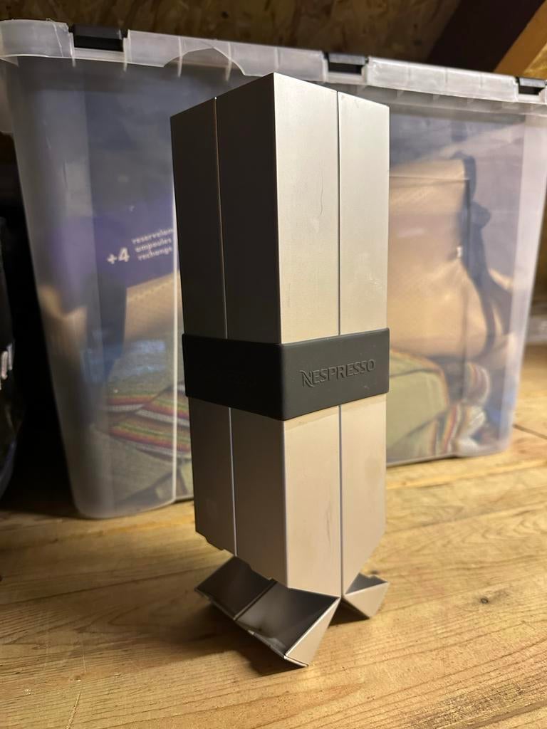 Nespresso capsulehouder - Zilverkleurig metaal, Overige typen, Zilver, Ophalen of Verzenden, Zo goed als nieuw