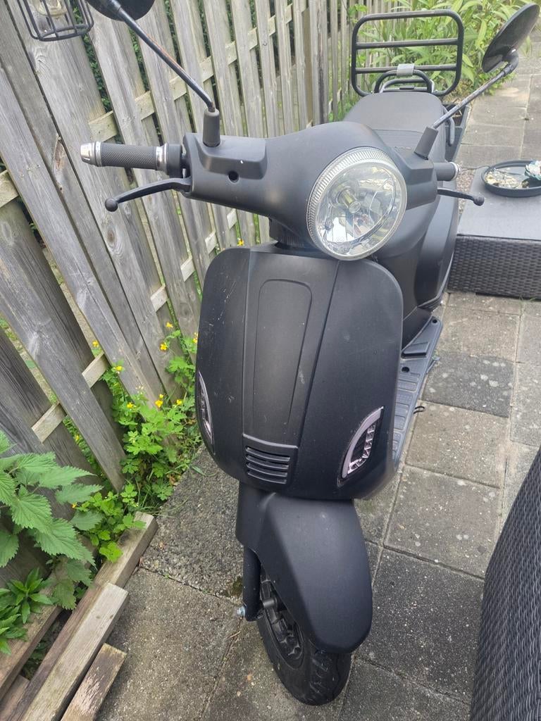 La Souris Scooter - Mat Zwart Elektrisch, Fietsen en Brommers, Snorfietsen en Snorscooters, Overige merken, Elektrisch, Ophalen of Verzenden