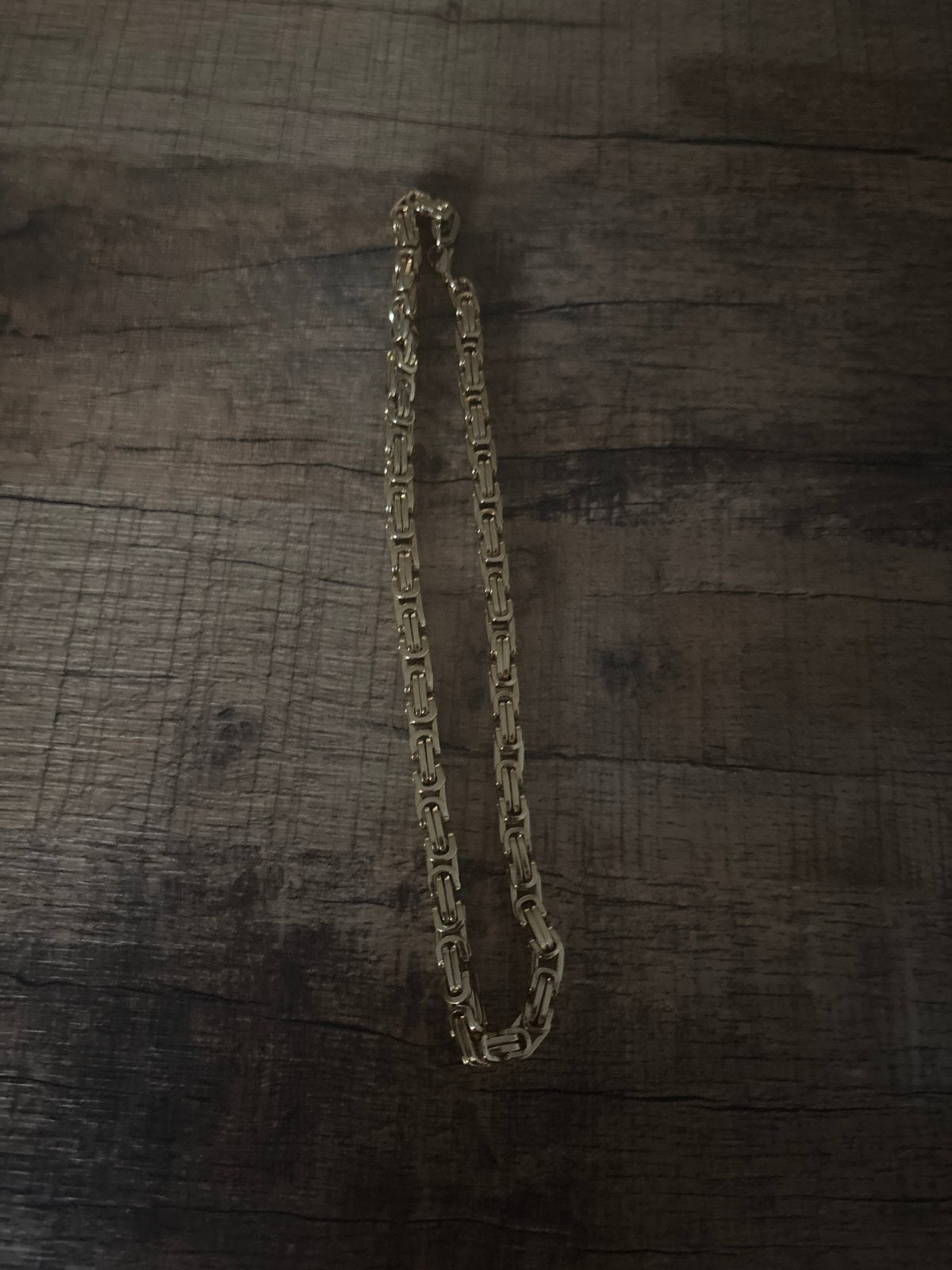 Goudkleurige Koningsschakel Ketting - 55 cm, Ophalen of Verzenden, Goud, Overige materialen