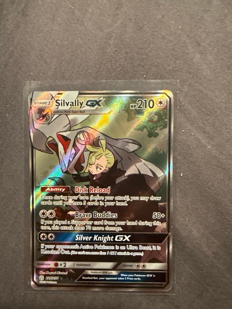 Pokémon kaart Silvally GX 227/236, Ophalen of Verzenden, Gebruikt, Losse kaart, Foil