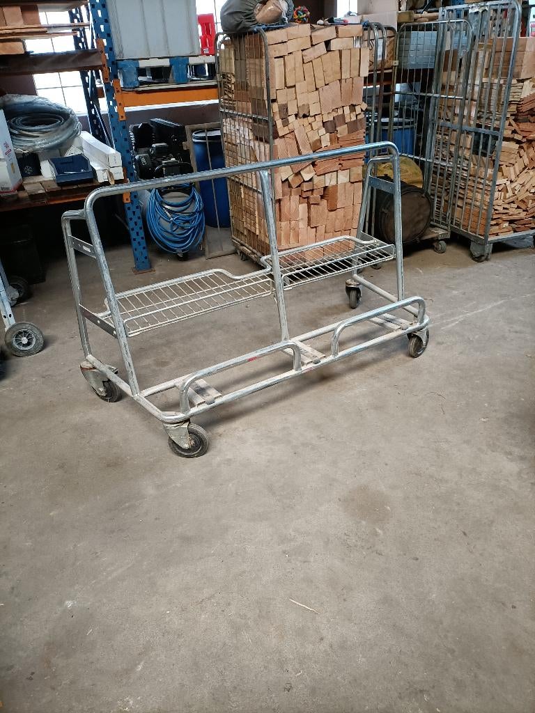 Te Koop mooie platentransport kar., 100 liter of meer, Ophalen of Verzenden, Gebruikt, Transportkar