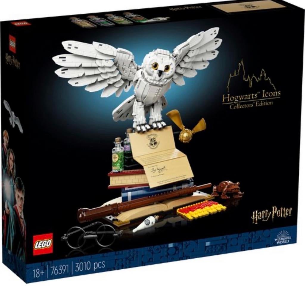 LEGO Hedwig 76391 Hogwarts Icons Collectors Edition, Lego, Harry Potter, Ophalen of Verzenden, Zo goed als nieuw