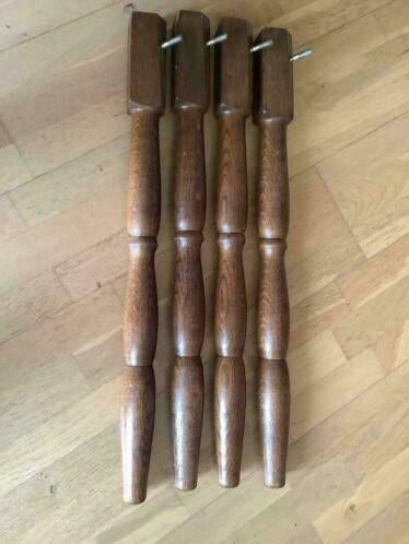 vintage houten tafelpoten eettafelpoten losse poten H 72 cm, Huis en Inrichting, Tafelonderdelen, Ophalen, Tafelpoot, Gebruikt