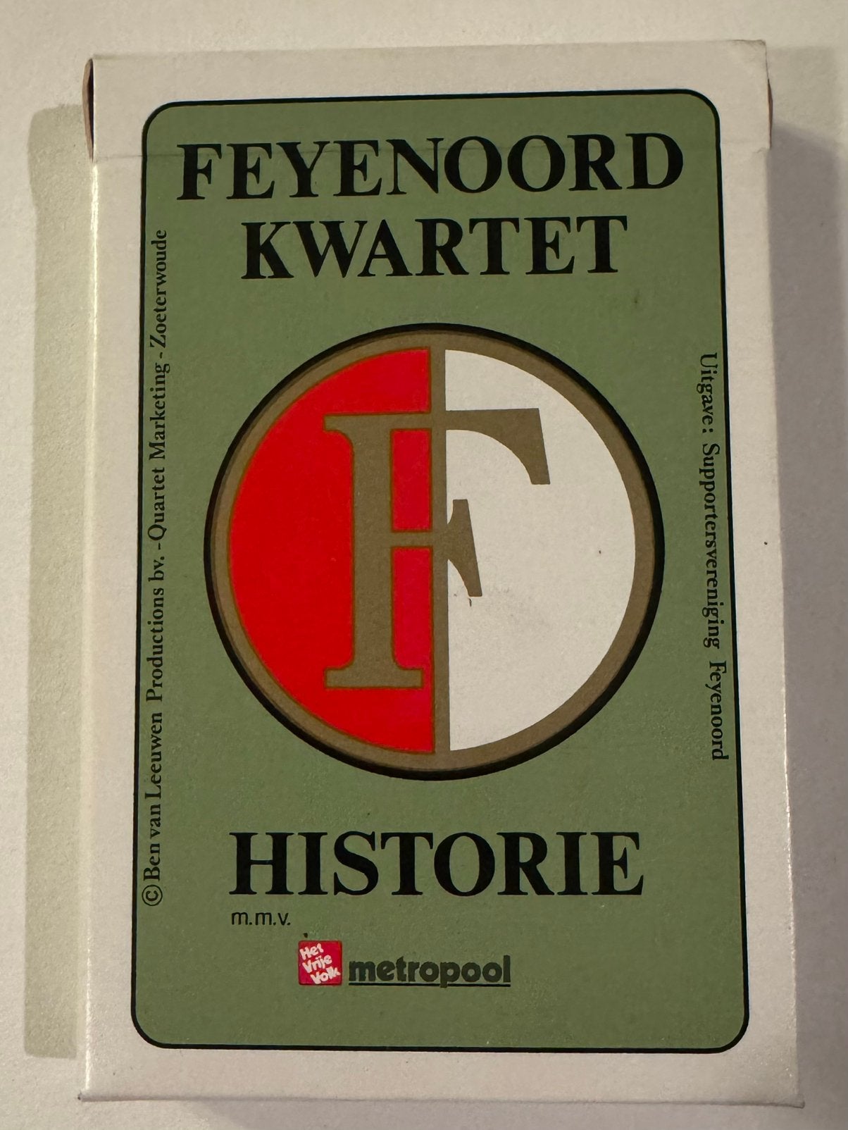 Feyenoord Kwartet Historie - Compleet - Wim van Hanegem, Ophalen, Zo goed als nieuw, Kwartet(ten)