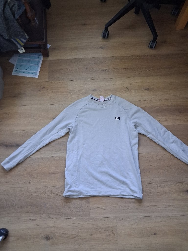 Nike Trui Maat M Wit met Rits, Maat 48/50 (M), Wit, Nike, Ophalen of Verzenden