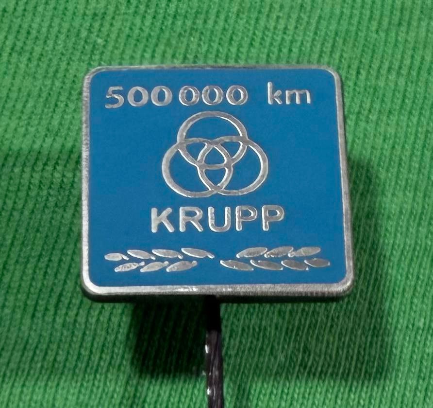 Speldje Krupp 500000 km blauw emaille, Verzamelen, Ophalen of Verzenden, Zo goed als nieuw, Overige onderwerpen