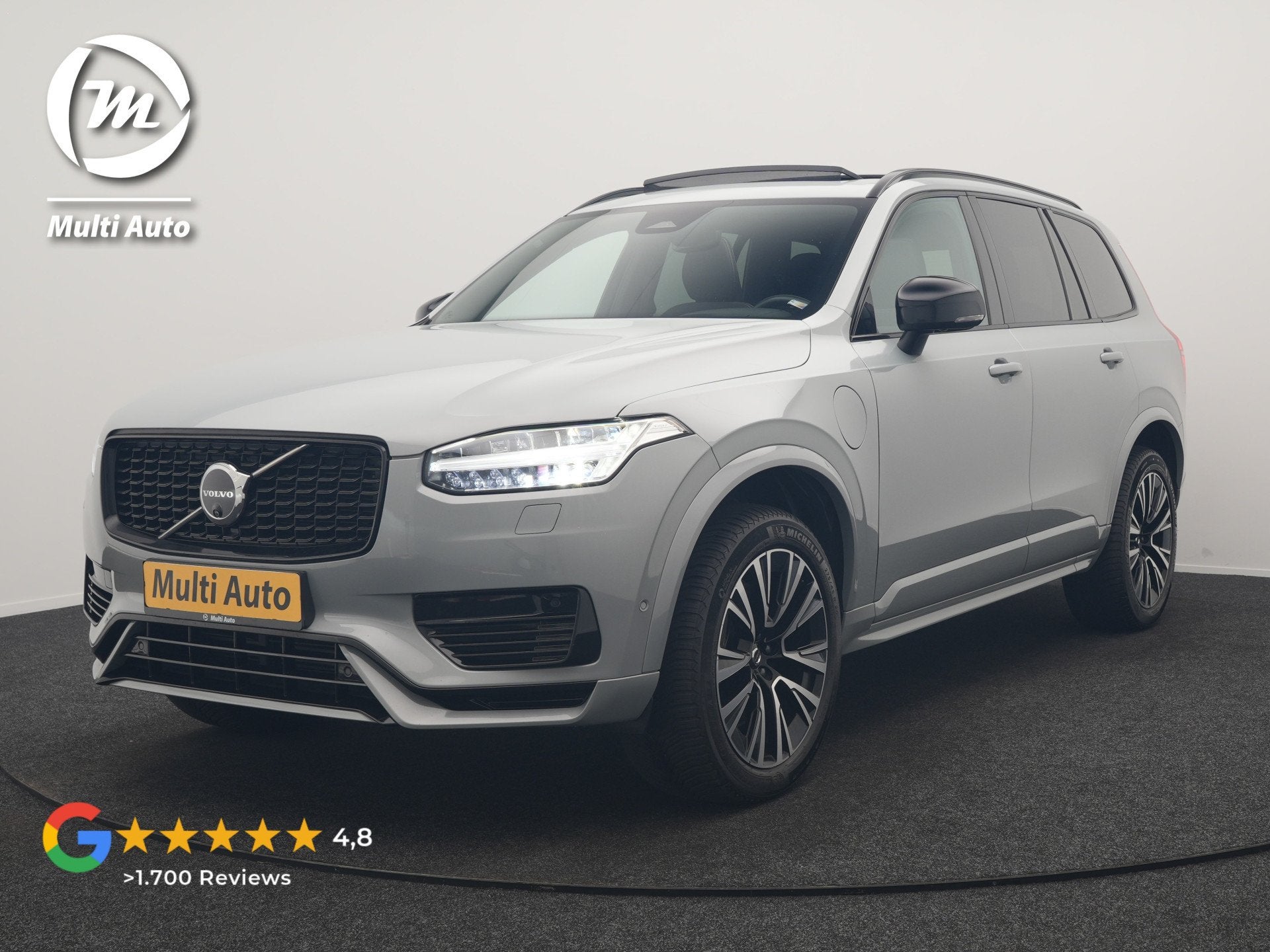 Volvo XC90 T8 Recharge AWD Plus Dark Long Range 7 Persoons P, Auto's, Gebruikt, Zwart, 4 cilinders, 1969 cc