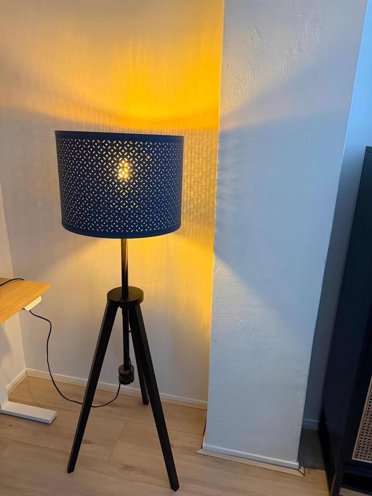 IKEA Lauters staande lamp zwart, Ophalen, Nieuw, 150 tot 200 cm