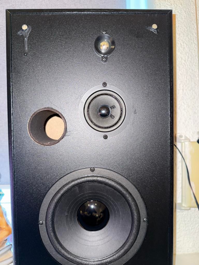 Kenwood LS-34 Speakers - 70W, 8 Ohm - Perfect Geluid, Audio, Tv en Foto, Luidsprekers, Gebruikt, 60 tot 120 watt, Front, Rear of Stereo speakers