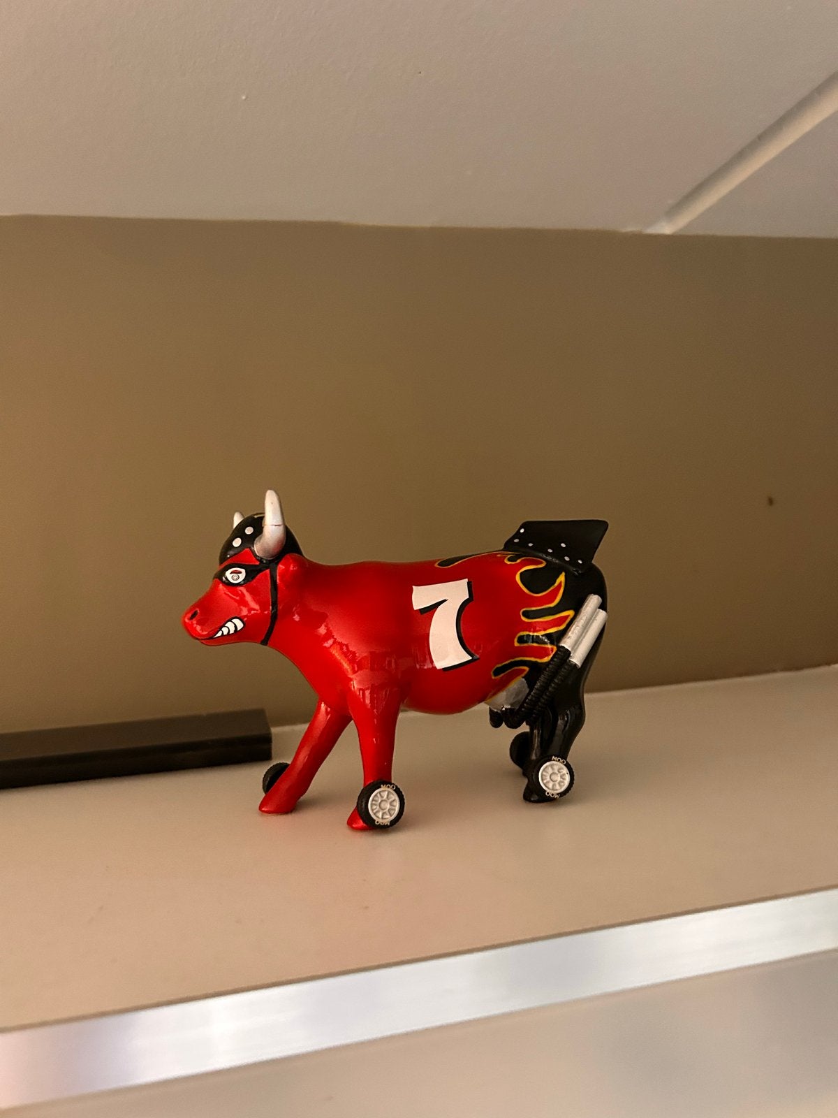 Cow Parade 'Hot Rod' Koe op wielen - Uniek verzamelobject, Ophalen of Verzenden, Zo goed als nieuw, Dier