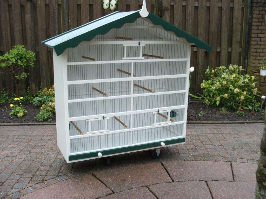 Grote kooi, Dieren en Toebehoren, Vogels | Hokken en Kooien, Ophalen, Nieuw, Hout, Volière
