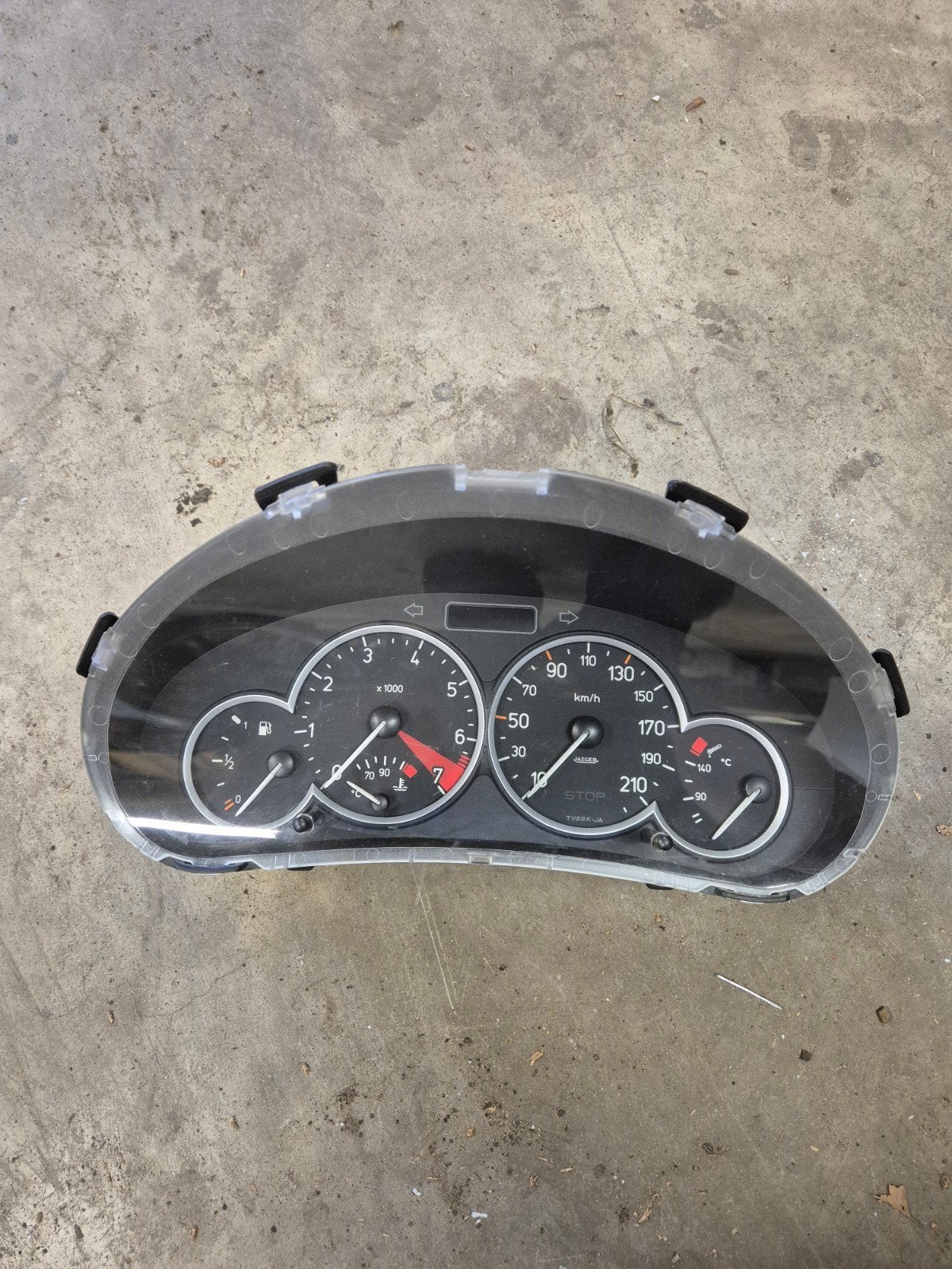 Dashboard klok Peugeot 206, Ophalen of Verzenden, Peugeot