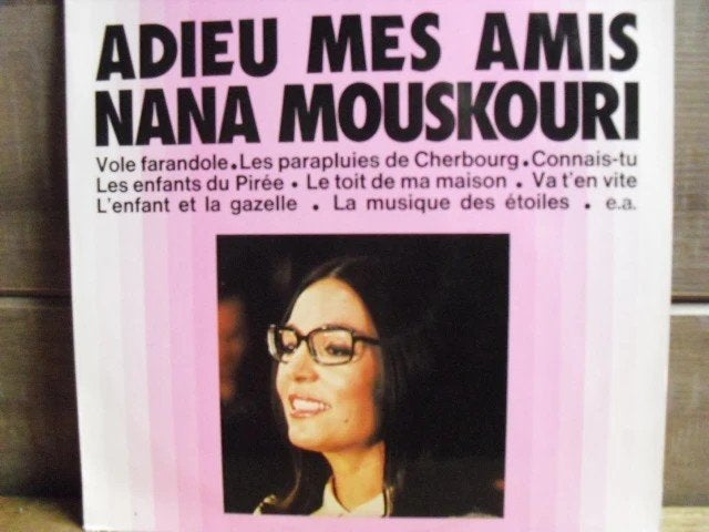 Nana Mouskouri "Adieu Mes Amis" LP, Gebruikt, Ophalen of Verzenden, 1970 - 1979, 12 inch