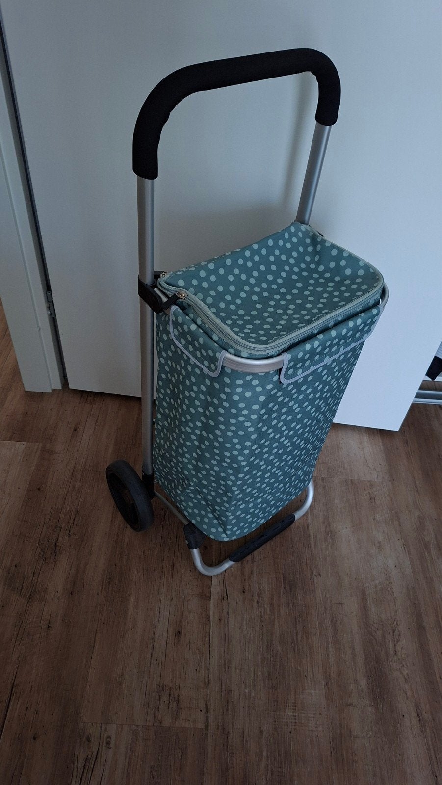 Verrijdbare boodschappentrolley, Ophalen, 30 cm of meer, Blauw, Nieuw