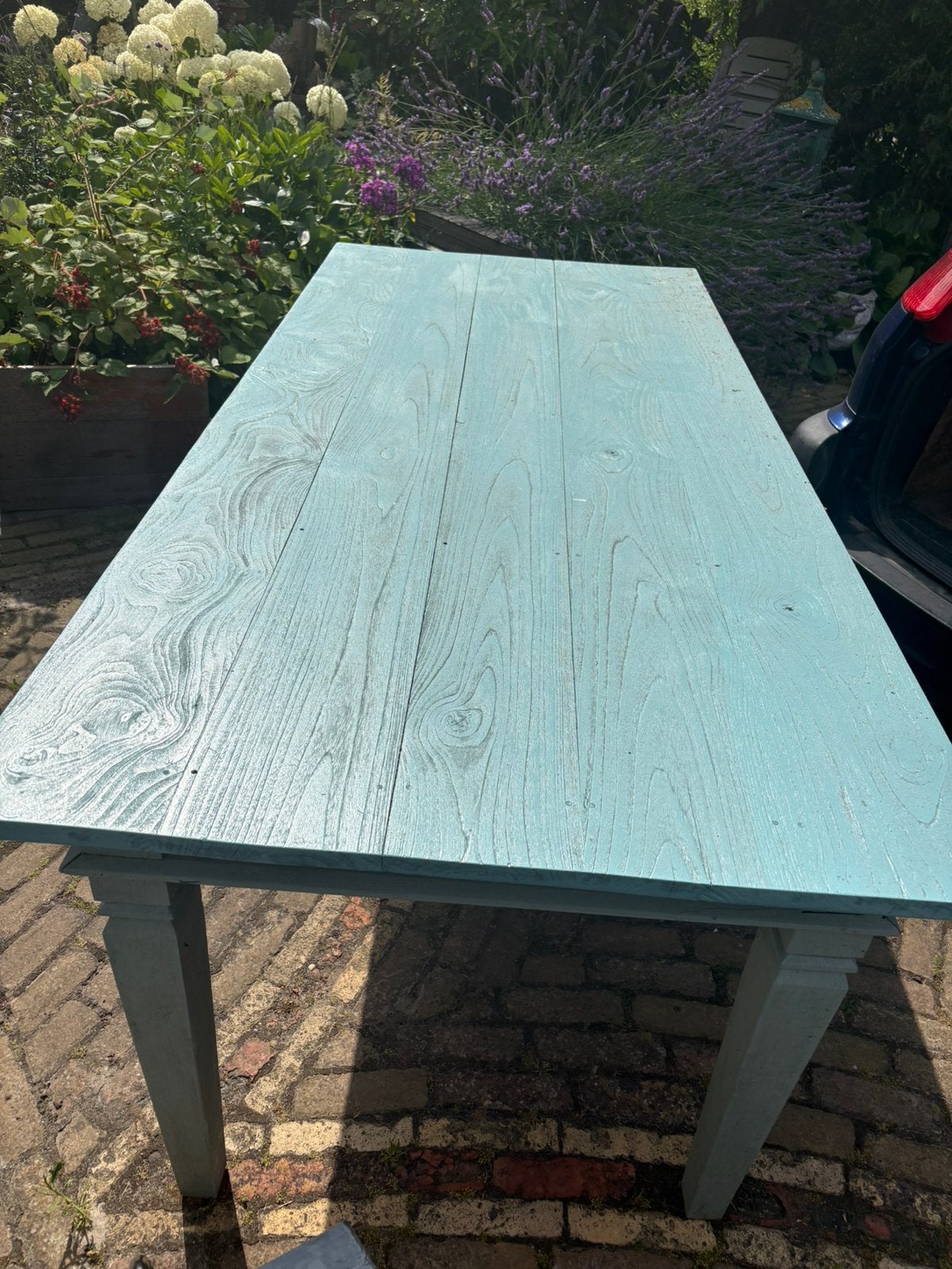 Tuin tafel, goede staat, Ophalen, Zo goed als nieuw, Rechthoekig, Hout