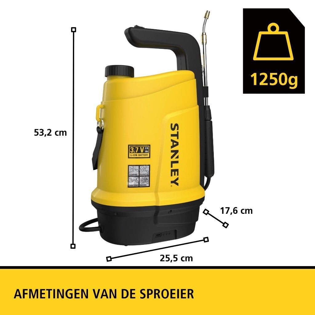 STANLEY drukspuit 5 Liter (ACCU) | NU GRATIS VERZENDING, ., Nieuw, Ophalen of Verzenden, .