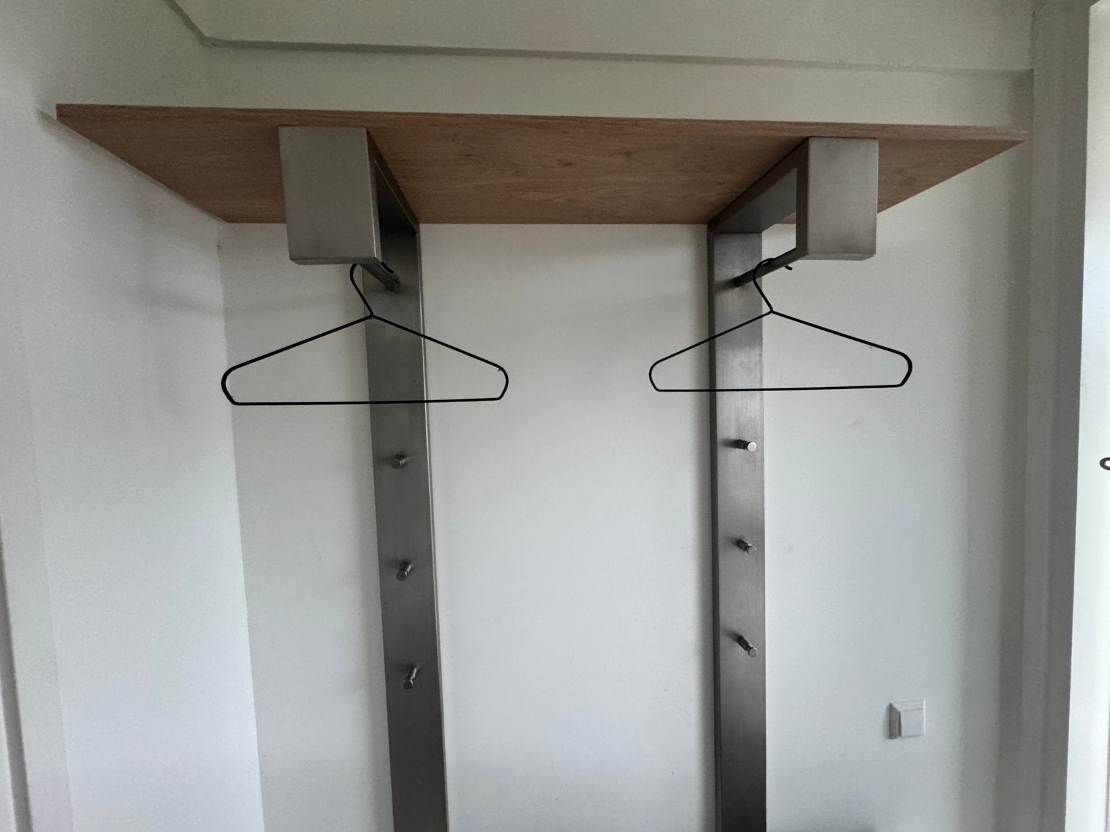 Kapstok - klerenhangers en knoppen, Huis en Inrichting, Woonaccessoires | Kapstokken, Zo goed als nieuw, Minder dan 100 cm, Metaal