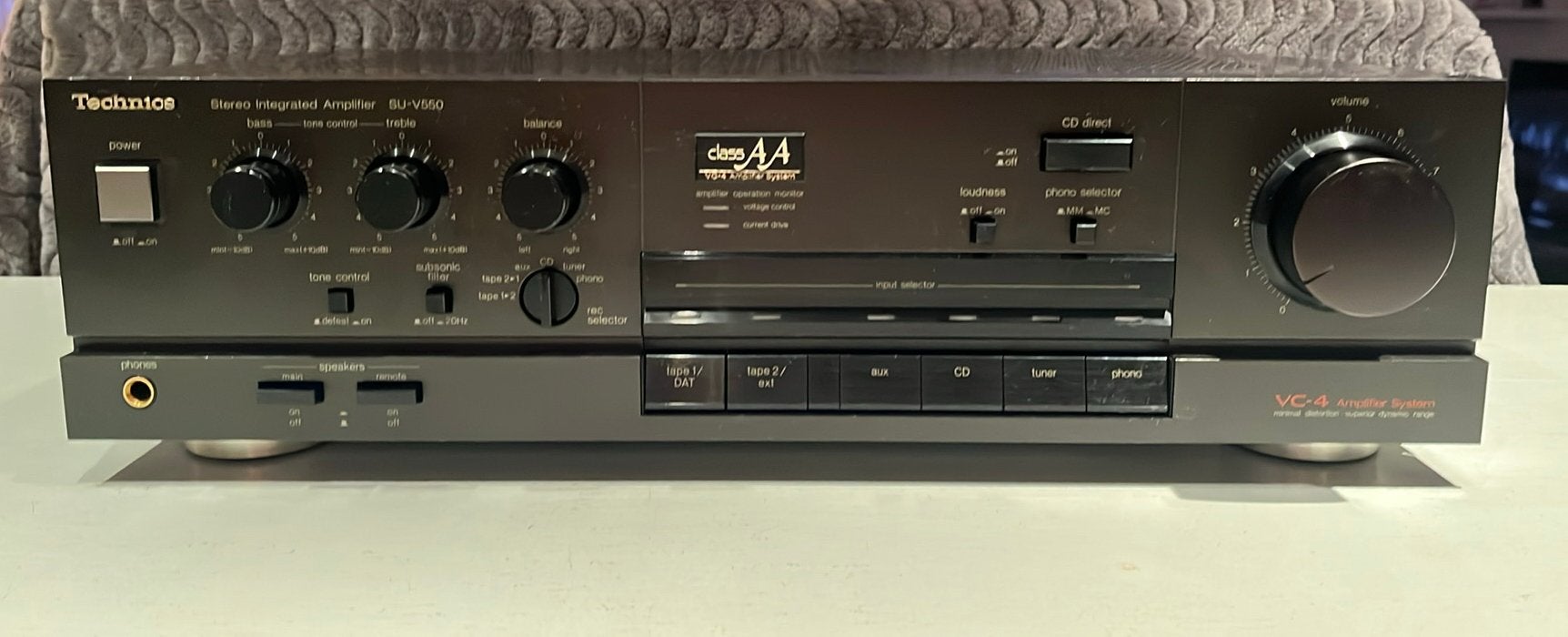 Technics SU-V550 versterker classAA met SL-PS740A CD speler, Audio, Tv en Foto, Ophalen of Verzenden, Zo goed als nieuw, Cd-speler