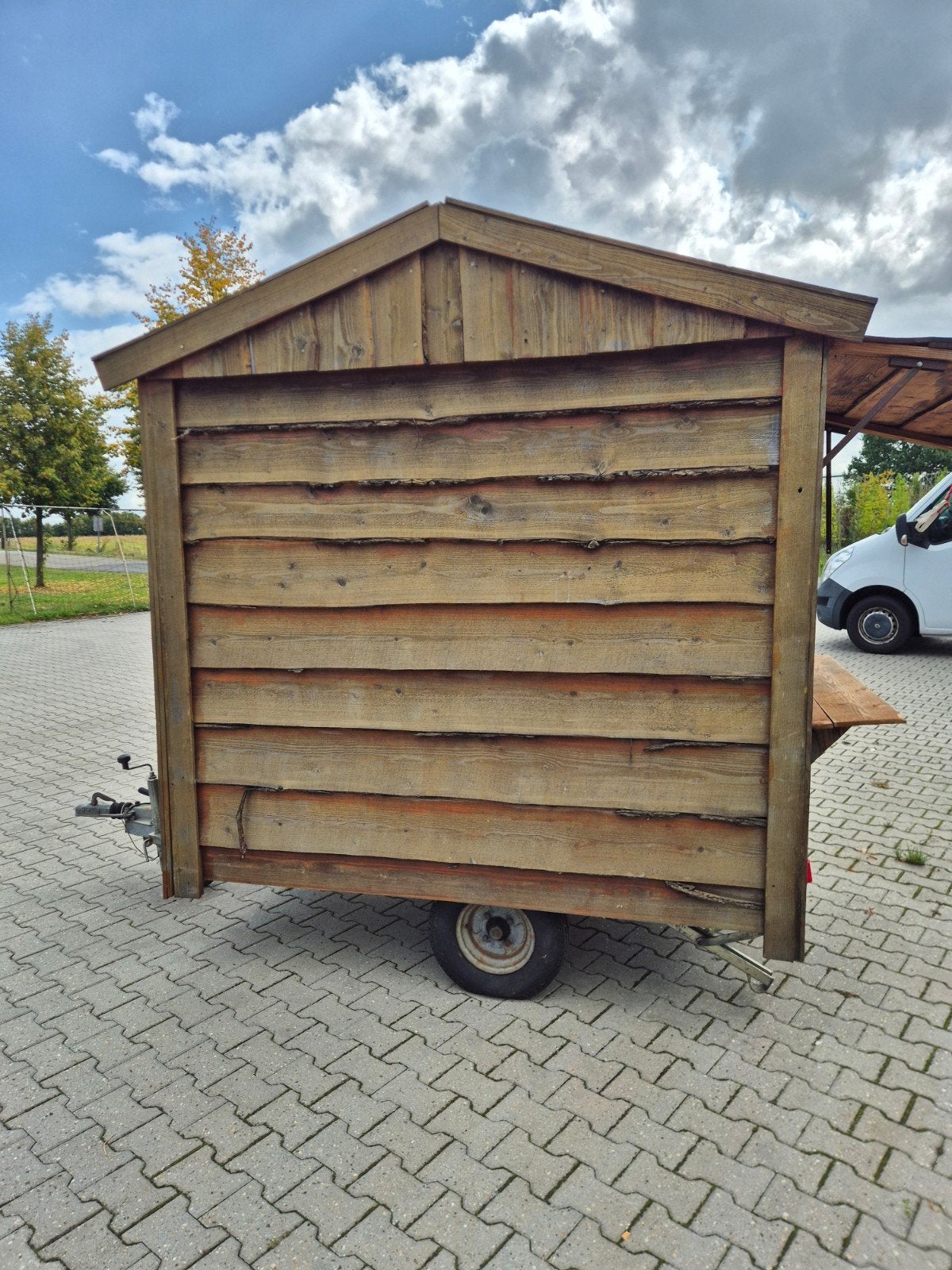 Houten verkoopkraam op wielen - Ideaal voor evenementen, Ophalen of Verzenden