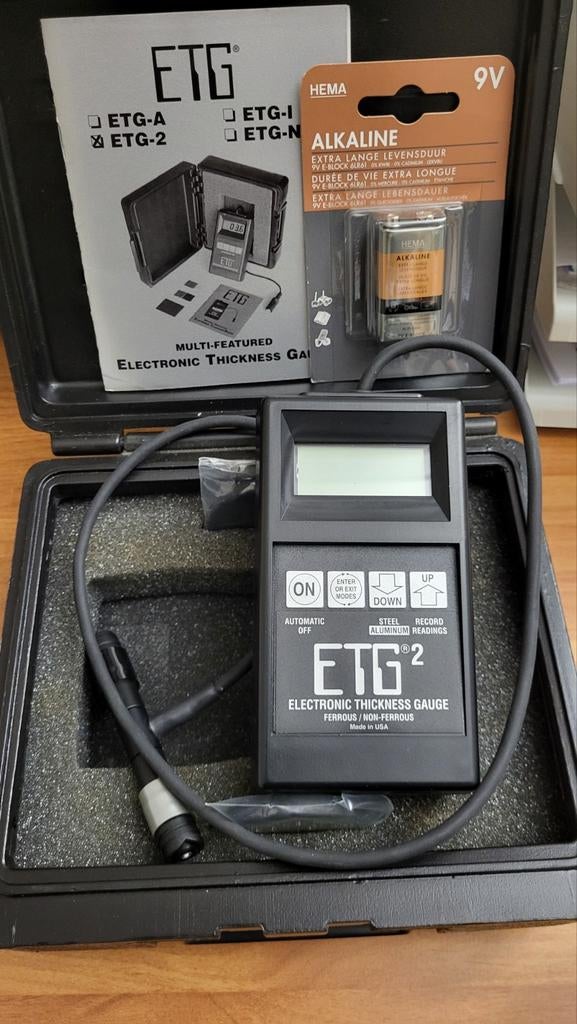 ETG-2 Elektronische Dikte Meter - Nieuwstaat, Doe-het-zelf en Verbouw, Meetapparatuur, Ophalen