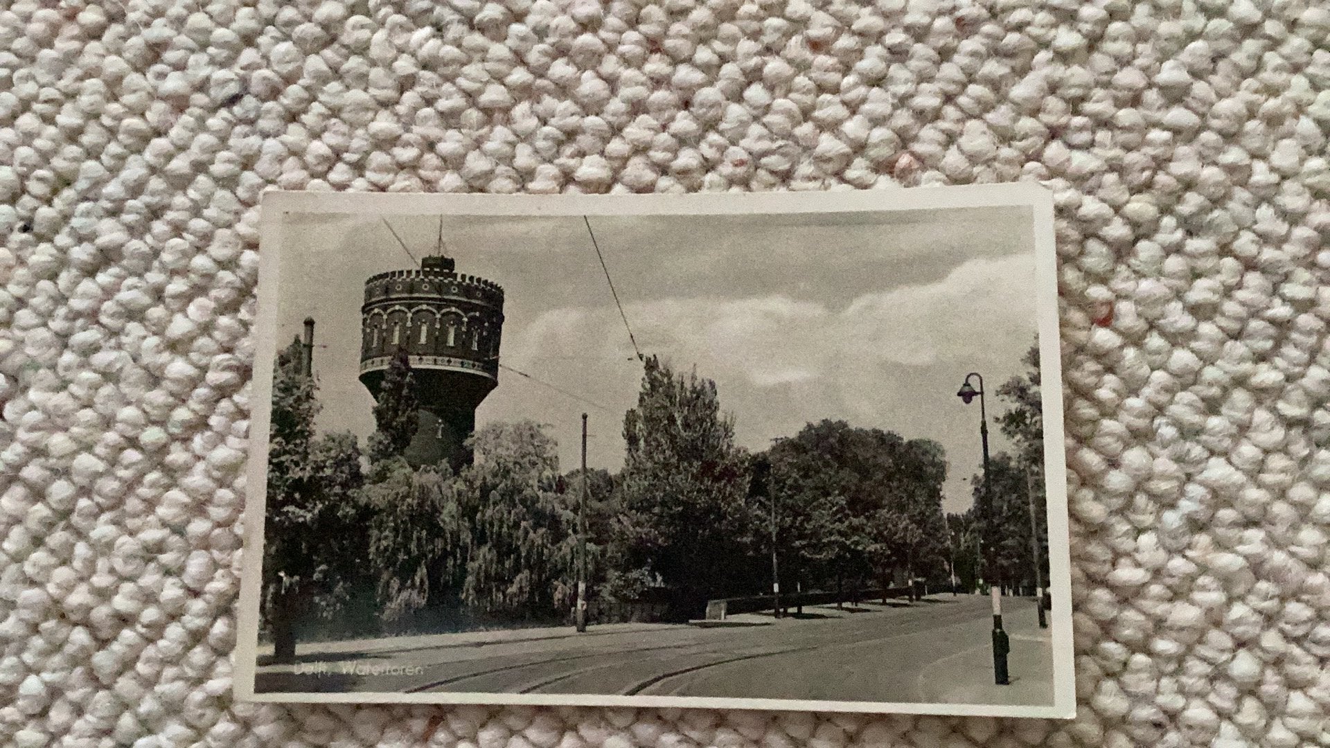Ansichtkaart Delft Watertoren 1943. 988, Ophalen of Verzenden, 1940 tot 1960, Gelopen, Zuid-Holland