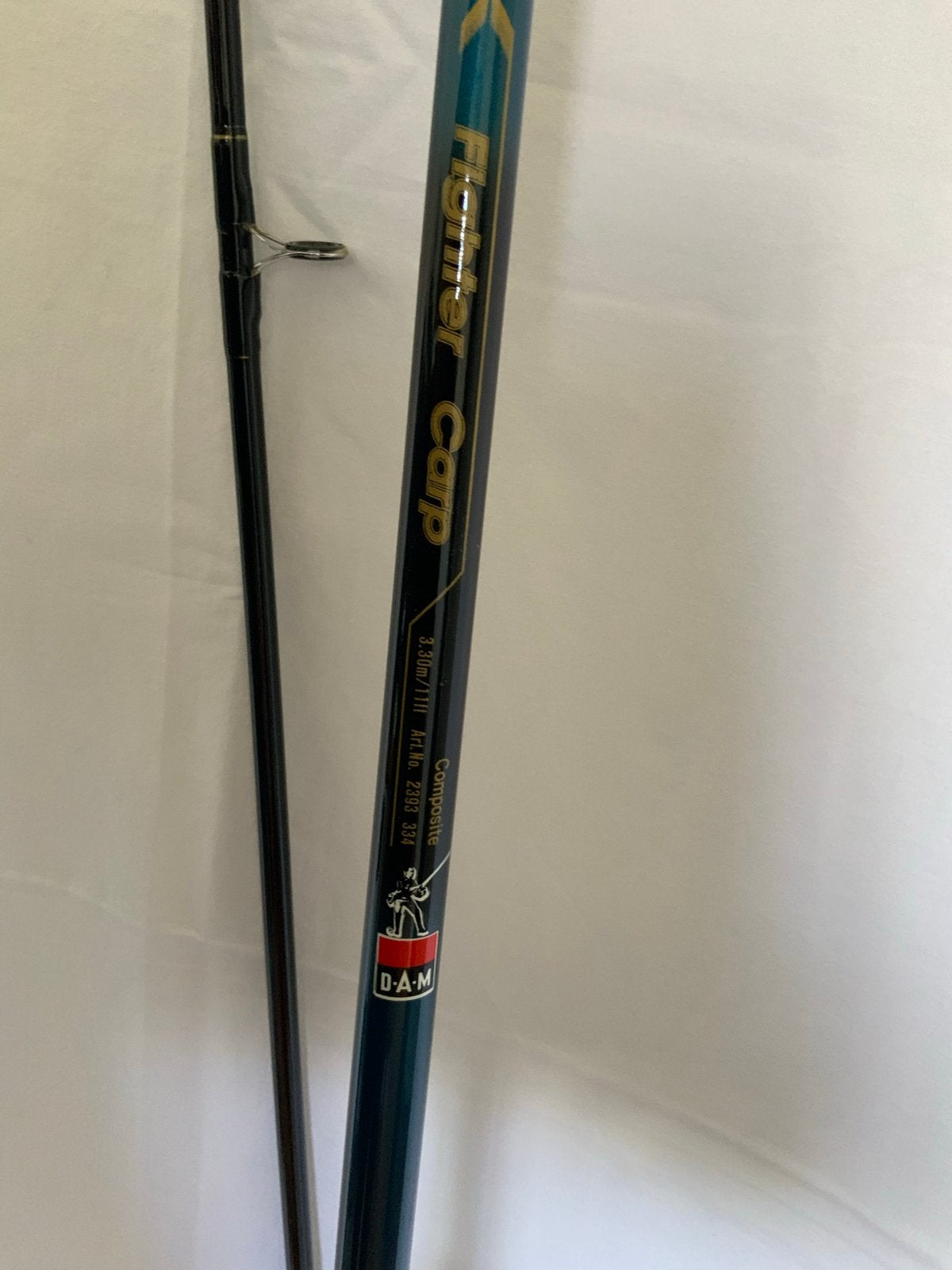 DAM Fighter Carp 3.30m Werphengel met Quick BC 240 Molen, Watersport en Boten, Hengelsport | Algemeen, Ophalen, Gebruikt, Complete hengel