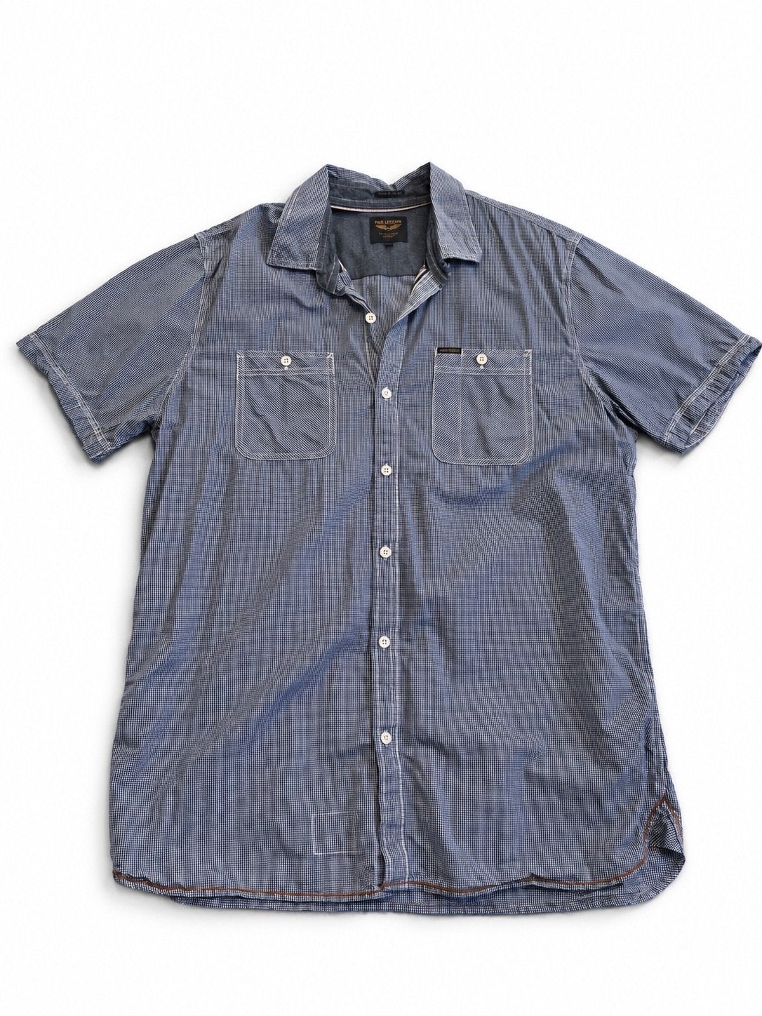 PME Legend blouse korte mouw maat XXL, Ophalen of Verzenden, Zo goed als nieuw, Blauw, Overige halswijdtes