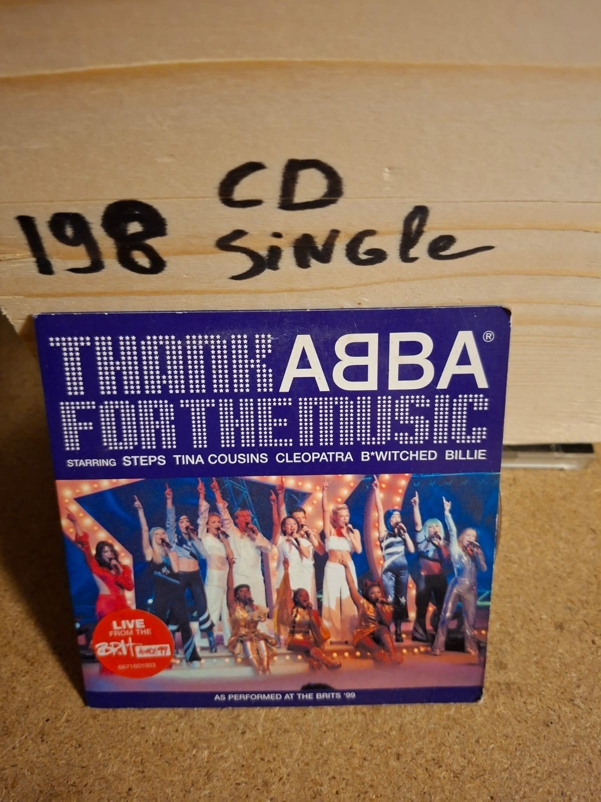 ABBA - Thank ABBA For The Music CD Single (Live Brits '99), Ophalen of Verzenden, Gebruikt, Pop, Speciale editie
