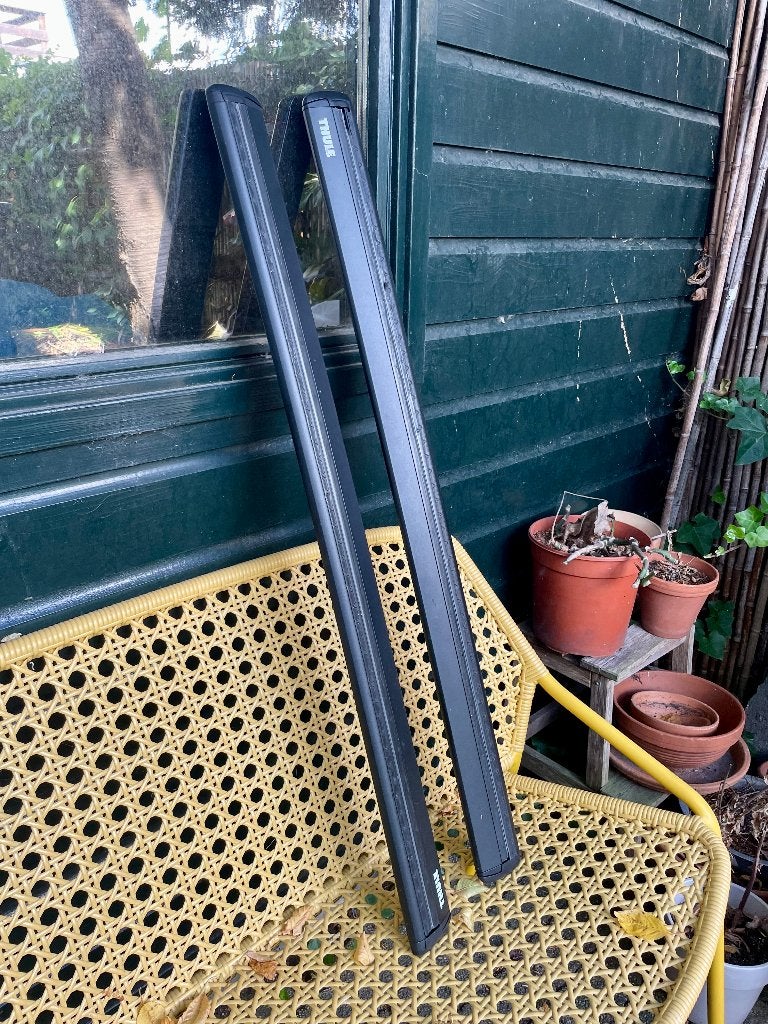 2x Thule Wingbar Evo 108 Zwart, Ophalen, Gebruikt