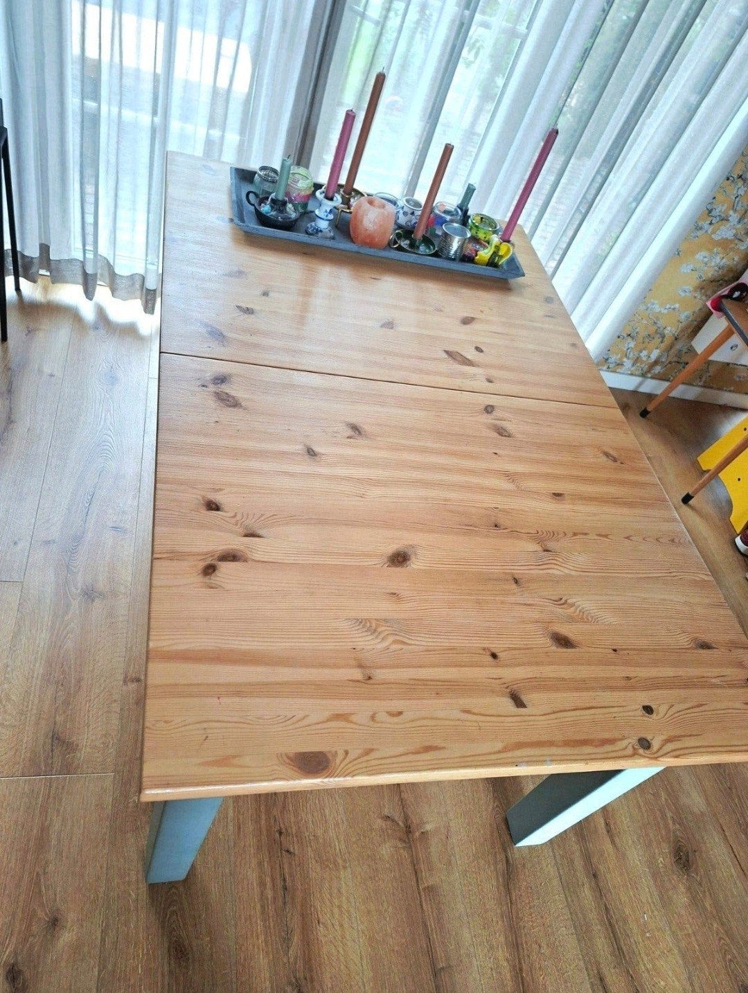 uitschuifbare tafel, Huis en Inrichting, Ophalen, Gebruikt, 200 cm of meer, 50 tot 100 cm