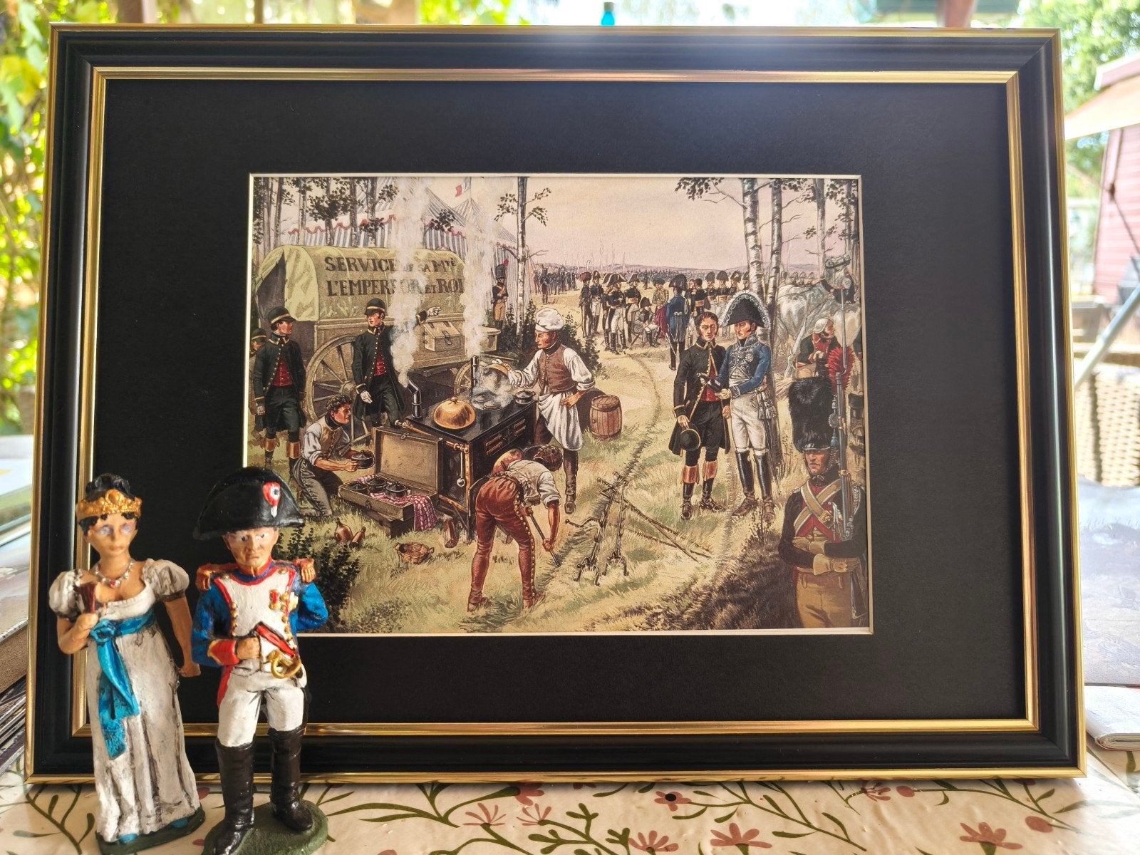 Historische print: 'Service de l'Empereur et Roi', Ophalen of Verzenden