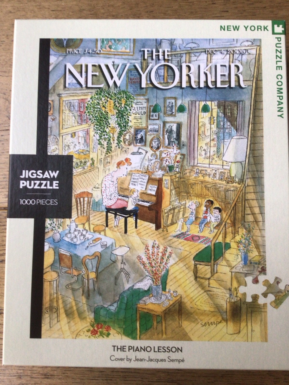 The New Yorker Jigsaw Puzzel - The Piano Lesson 1000 stukjes, Ophalen, 500 t/m 1500 stukjes, Zo goed als nieuw, Legpuzzel