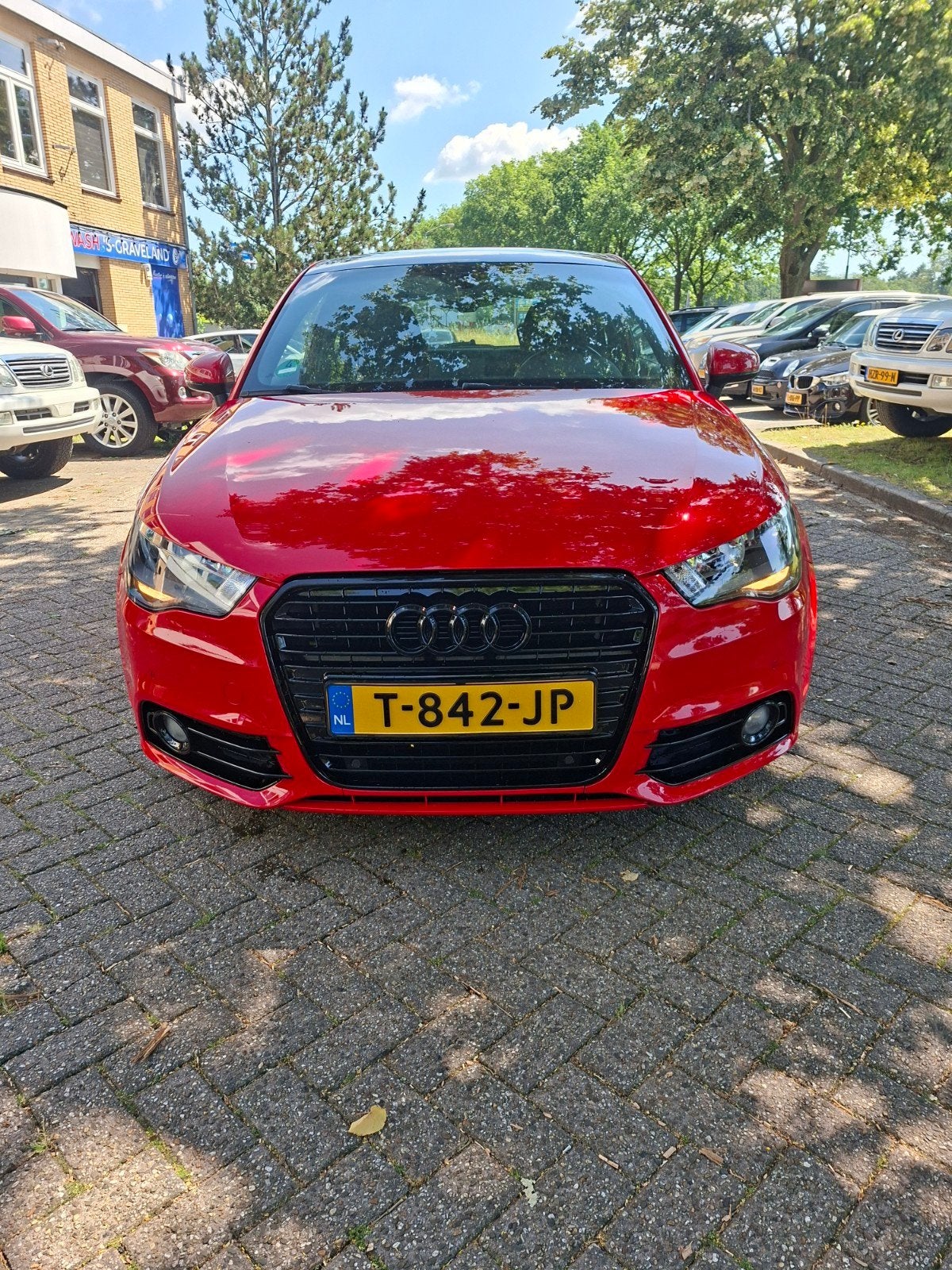 Audi A1 1.2 Tfsi 63KW 2012 Rood, Auto's, Audi, A1, 4 stoelen, 49 €/maand, Bedrijf