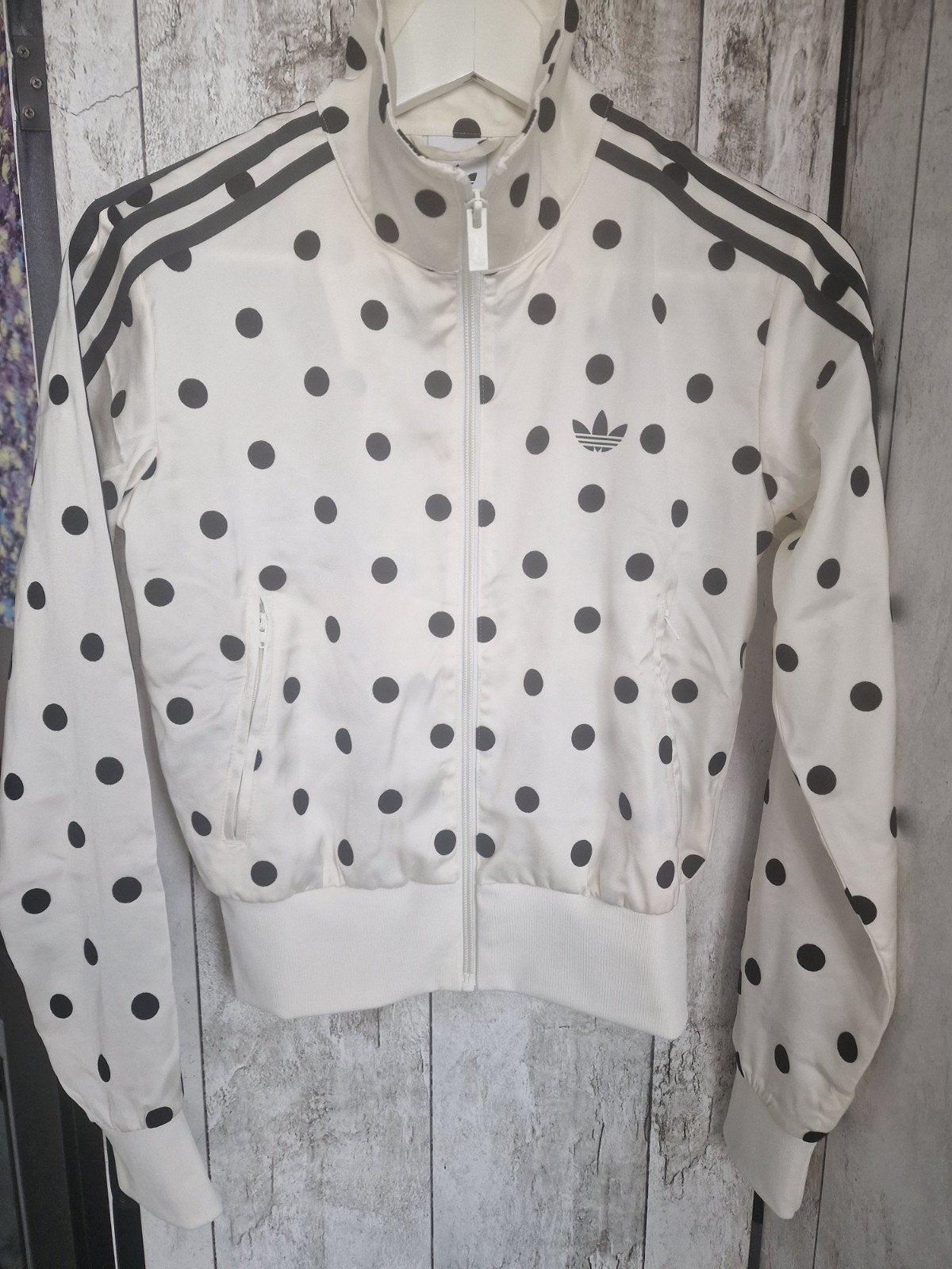 Adidas Polkadot Track Jacket - XS, Adidas, Wit, Nieuw, Ophalen of Verzenden