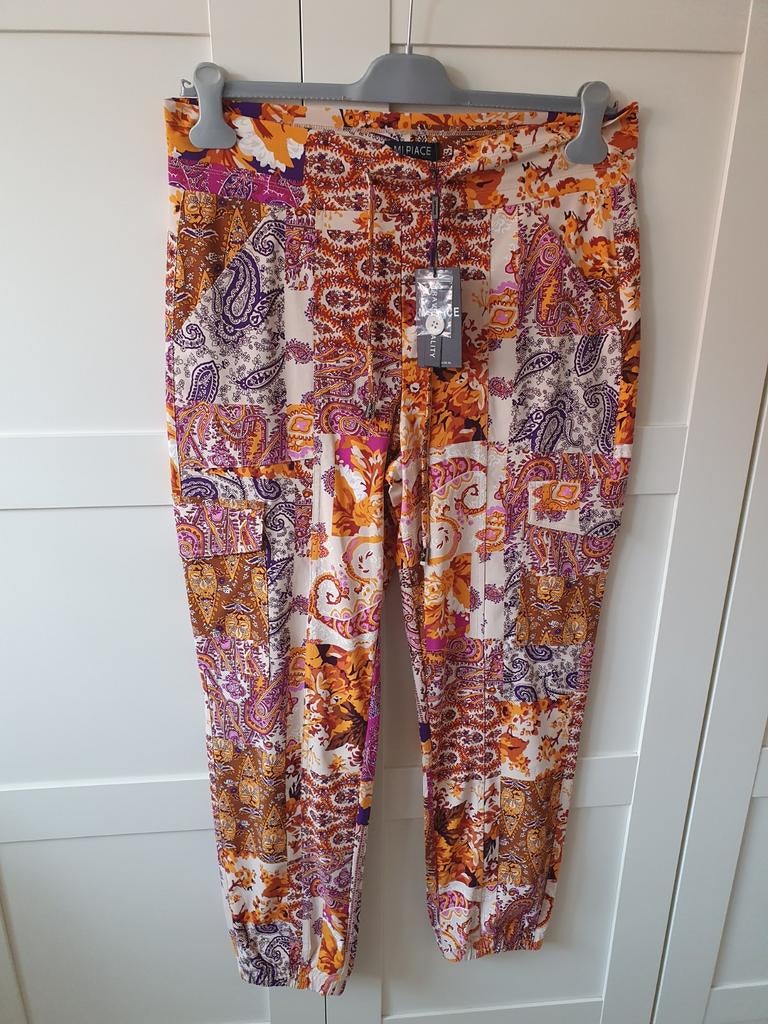 Mi Piace stoere cargo broek XXL met strikken, Maat 46/48 (XL) of groter, Nieuw, Ophalen of Verzenden, Lang