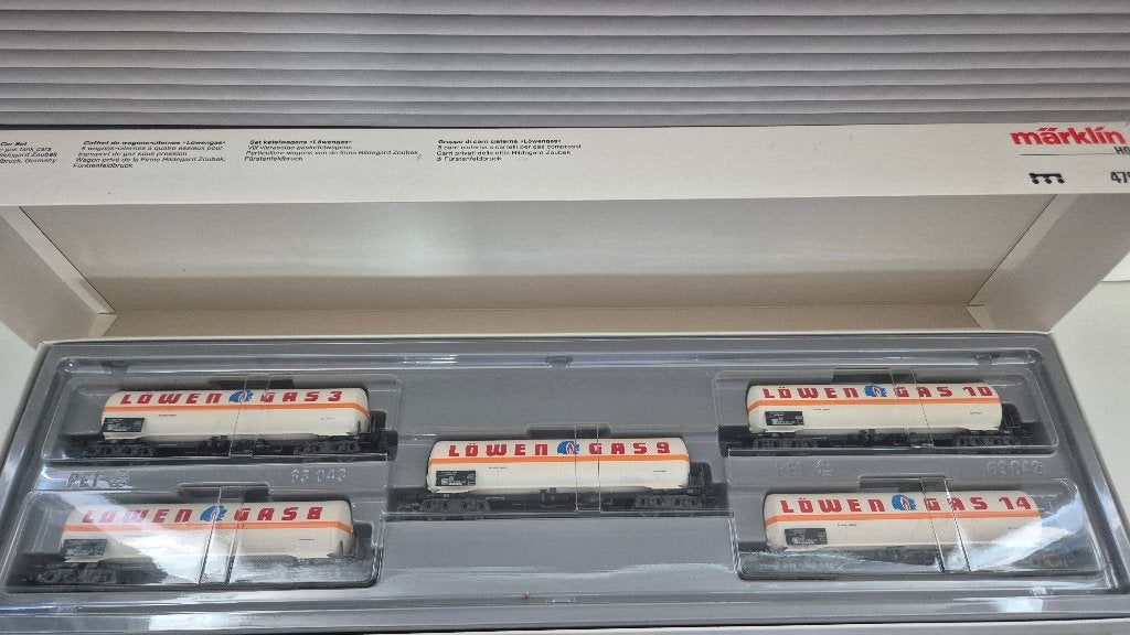 Märklin 4798 H0 5-delige wagonset 'Löwengas' van de DB, Overige merken, Gelijkstroom of Wisselstroom, Brug, Tunnel of Gebouw, Ophalen of Verzenden